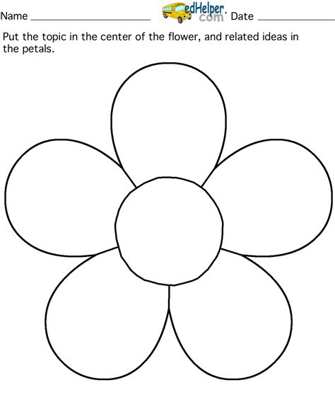 Blank Flower Template