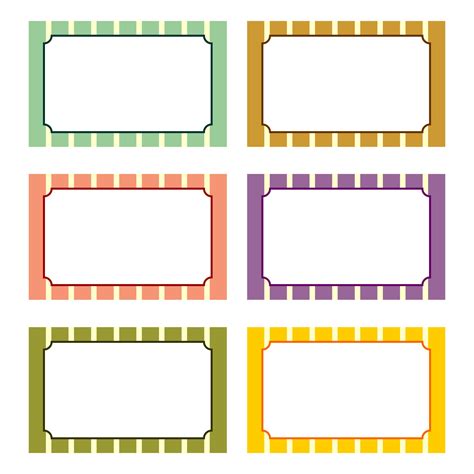Blank Free Printable Labels