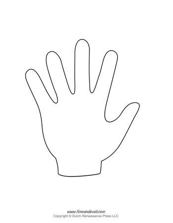 Blank Handprint Template