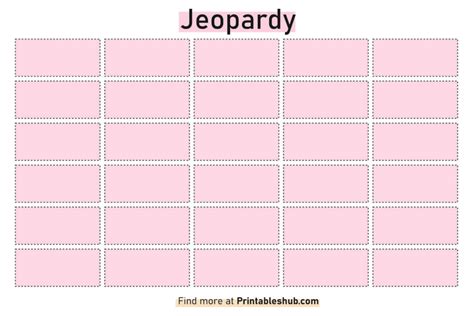 Blank Jeopardy Question Template