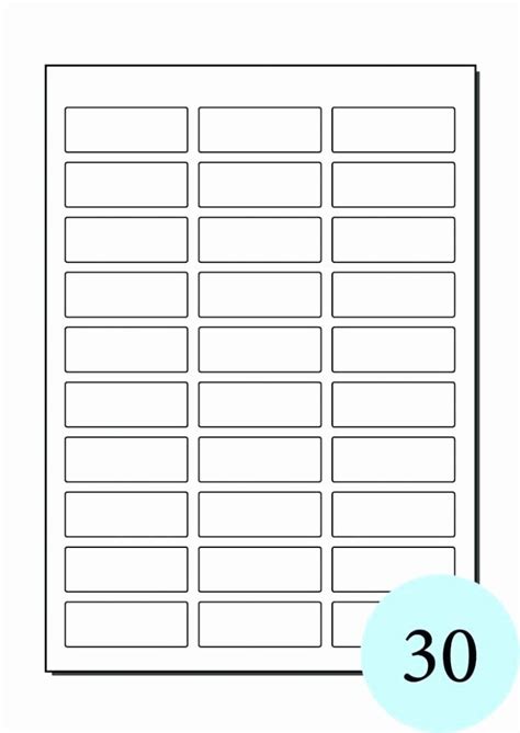Blank Label Template For Word