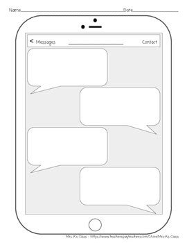 Blank Message Template