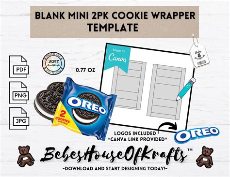 Blank Oreo Package Template