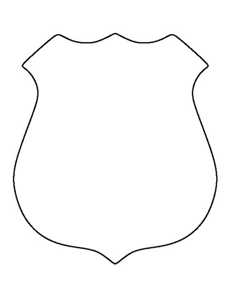 Blank Police Badge Template