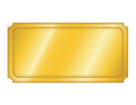 Blank Printable Golden Ticket Template