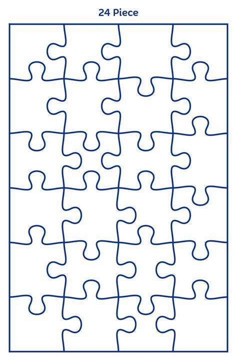 Blank Printable Jigsaw Puzzles Template