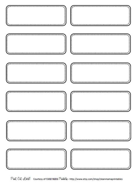 Blank Printable Labels