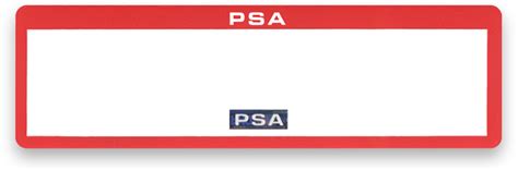 Blank Psa Label Template
