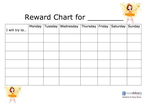 Blank Reward Chart Printable