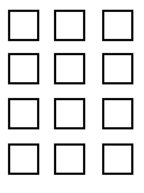Blank Squares Template