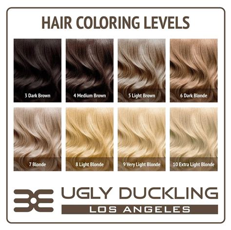 Bleaching Hair Color Chart