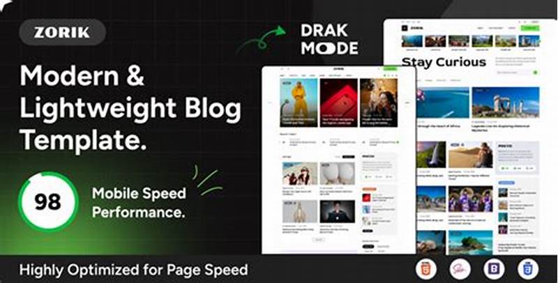Blog Modern Lightweight Bootstrap Template