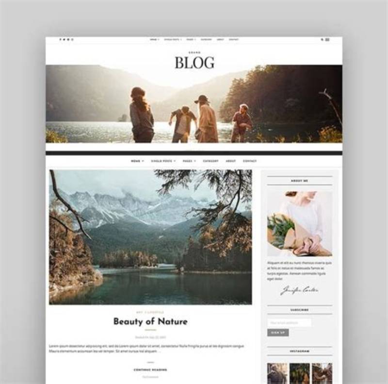 Blog New Simple Html Template