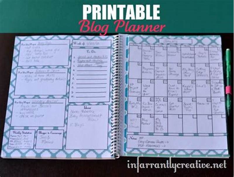 Blog Planner Printable