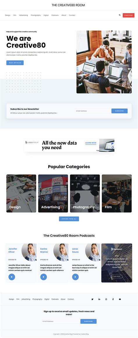 Blog Website Template
