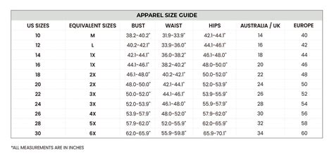 Bloom Chic Size Chart