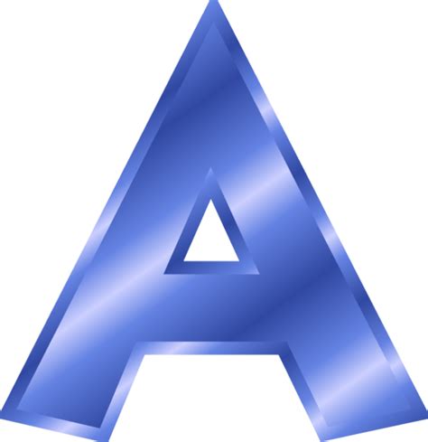 Blue Alphabet Letters
