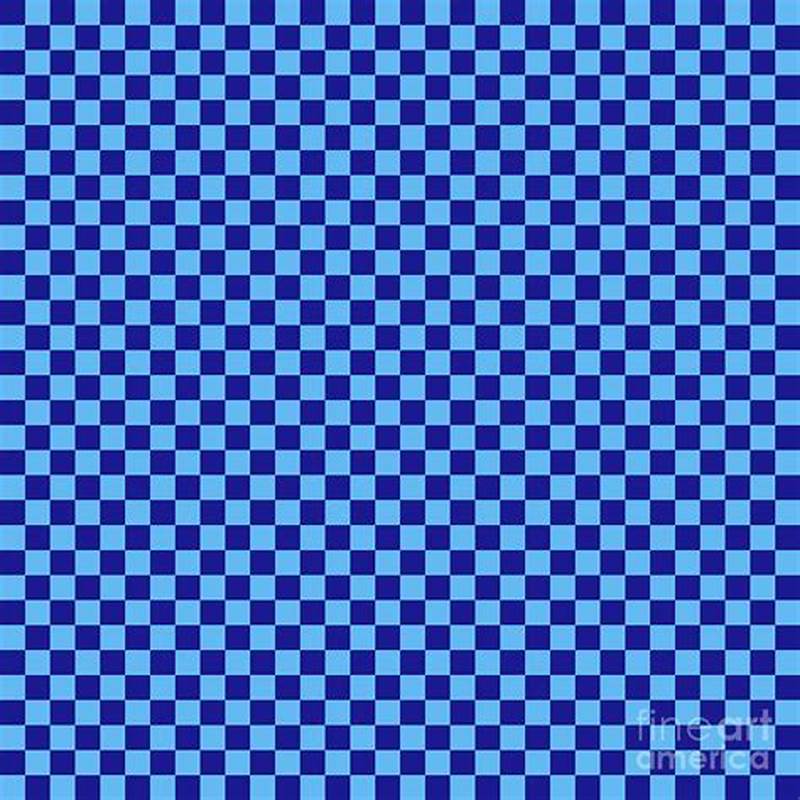 Blue Checkerboard Pattern