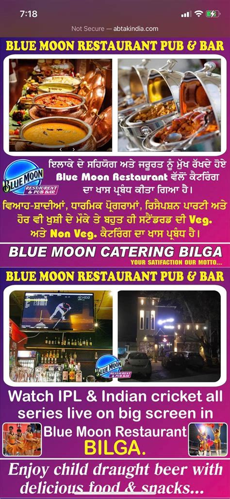 Blue Moon Restaurant Bilga