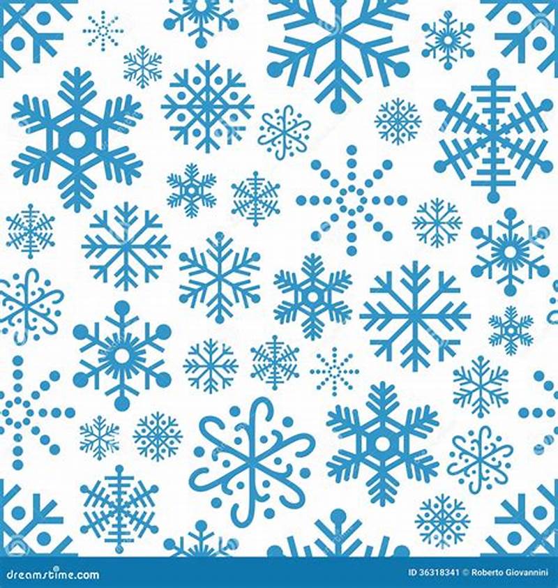Blue Snowflake Pattern