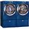 Blue Washer and Dryer Set