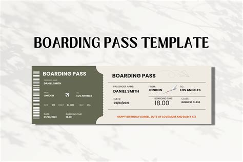 Boarding Pass Template