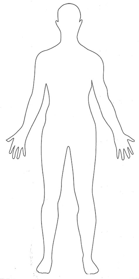 Body Outline Template Printable