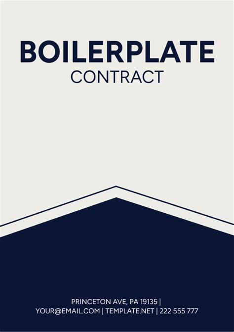 Boiler Plate Template