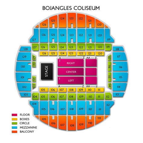 Bojangles Coliseum Seating Chart Charlotte Nc