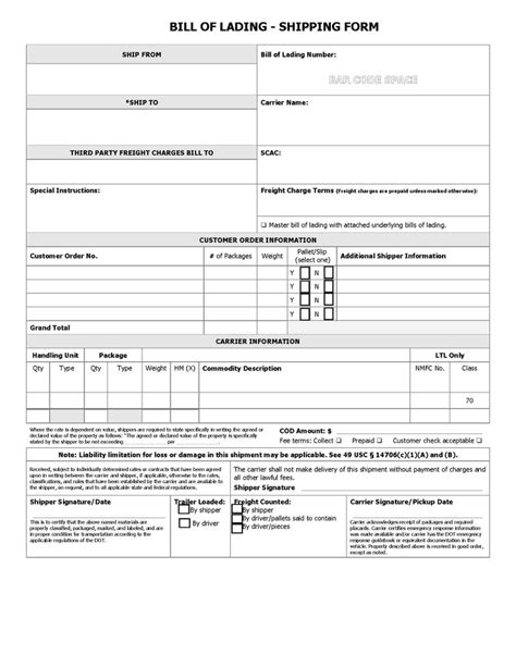 Bol Shipping Template