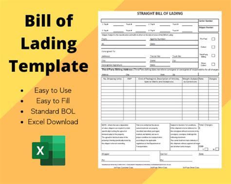 Bol Template Excel