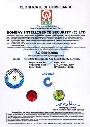 Bombay Intelligence Security (India)Pvt Limited