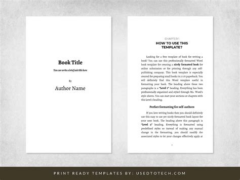 Book Page Image Template