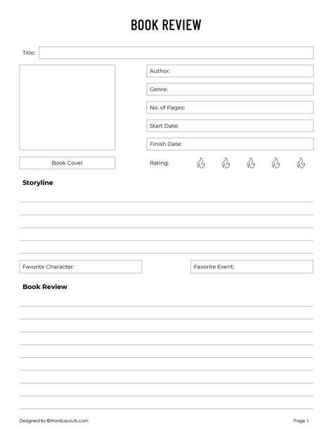 Book Review Template