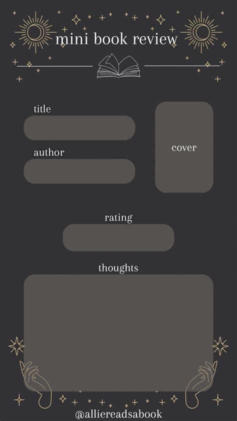 Book Review Template Instagram
