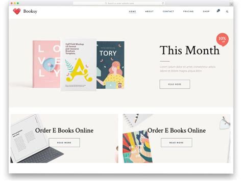 Book Website Templates