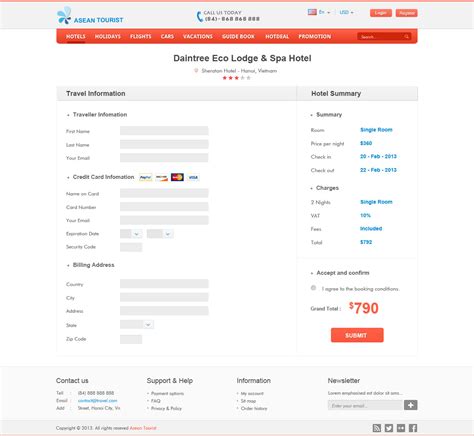 Booking Site Template