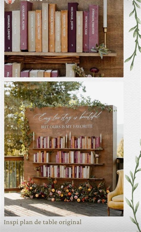 Bookshelf Seating Chart Wedding