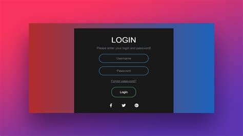 Bootstrap Login Page Template
