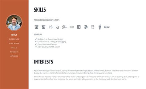 Bootstrap-Resume-Template
