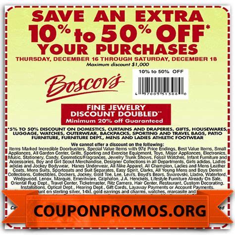 Boscovs In Store Printable Coupons