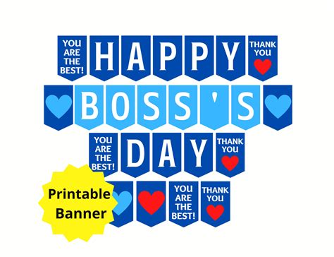 Bosss Day Printable Card