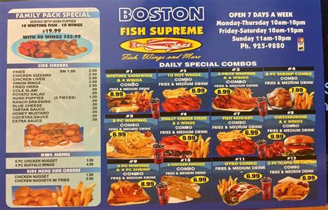Boston Fish Supreme Appetizers