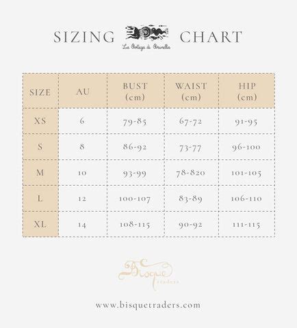 Bottega Size Chart