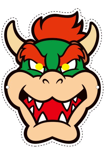 Bowser Mask Printable