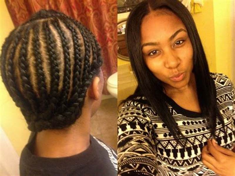 Braid Pattern For Center Part Sew In