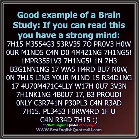 Brain Study If You Can