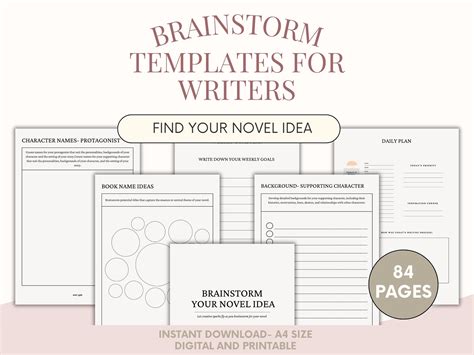 Brainstorm Writing Template