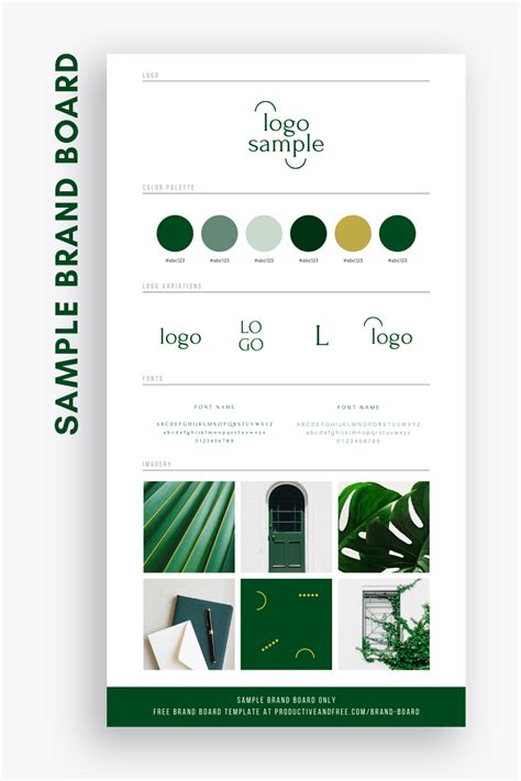 Brand Board Template Free