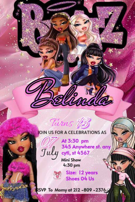 Bratz Invitation Template Free